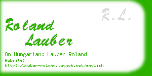 roland lauber business card